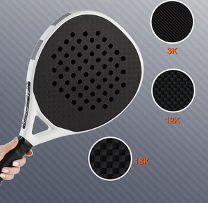 Raquette en fibre de carbone 3K12K18K, raquette de plage extérieure, raquette de tennis personnalisable - Product Image 6