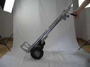Güvenilir Ağır Hizmet Tipi Dört Tekerlekli Katlanabilir Alüminyum Platform Arabası, Kesintisiz Lojistik Depoları için Arazi Stabilitesi (OEM) - Product Image 6