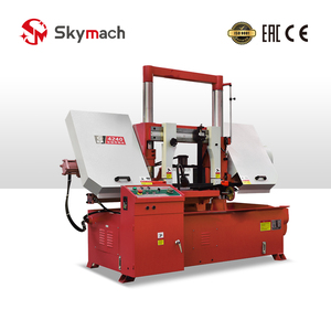 Sierra de cinta horizontal GH4240 con motor manual y engranajes para corte industrial de metal, capacidad 400x400 - Product Image 2