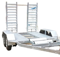 3.5t Plant Trailer galvanisé à chaud Mini Excavator/ Bobcat Trailer