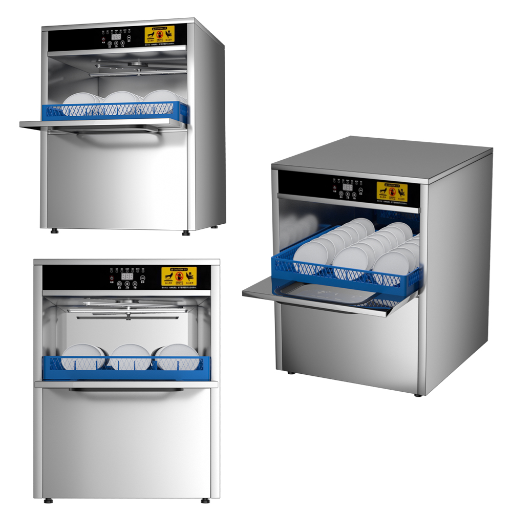 CE ETL Certified Commercial Undercounter Automatic Glass Washer Smart Dishwasher for Bar Hotel Kitchen Equipment
