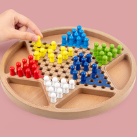 Jeu de société en bois deux en un, gobang, pour adultes et enfants, ensemble pour dames, ludo,