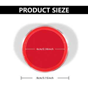 Tampone per Timbri Rotondo ad Asciugatura Rapida, Rosso, per Uso in Ufficio Finanziario, Archivio, Forze dell'Ordine e Uffici Notarili - Product Image 6