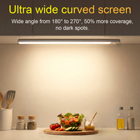Luz LED con Sensor de Movimiento, Recargable, Magnética, para Debajo del Gabinete, Lámpara Nocturna para Cocina, Dormitorio, Armario, Escalera, Aluminio, OEM