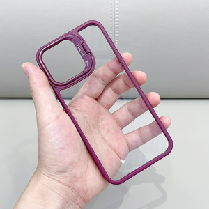 เคสโทรศัพท์มือถือสำหรับ iPhone16 15 14 13ขาตั้งกล้อง PC แบบใส - Product Image 5