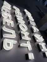 Lettres en acrylique 3D personnalisées avec éclairage frontal, lettres à LED pour enseignes extérieures, lettres 3D pour enseignes