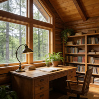 Hébergement en maison préfabriquée de luxe rustique, maison en bois pour villa, tourisme en bord de mer, hôtel, appartement