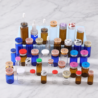 Flacon tubulaire pharmaceutique en verre borosilicate neutre de 7 ml, stérilisé avec bouchon en caoutchouc scellé pour injection pharmaceutique