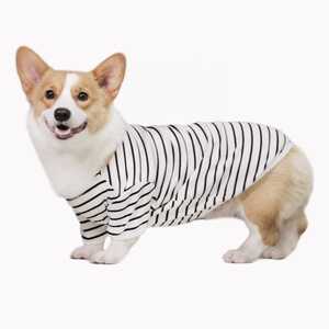 Disfraz para Mascotas, Camisa para Perro Pit <span class=keywords><strong>Bull</strong></span> con Rayas Rojas y Blancas, Suéter de Lujo de Algodón Tejido para Perro, Verano - Product Image 6