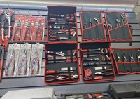 Elehand – Kit d'outils portables 47 pièces avec sac en toile, tournevis, pinces, clé à molette, marteau, lime – Trousse de réparation pour la maison