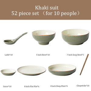 Vajilla de Cerámica Moderna y Lujosa, Juego de Cubiertos de Calidad para Hotel y Restaurante, Tazón, Plato y Cuchara para Cocina Doméstica - Product Image 6