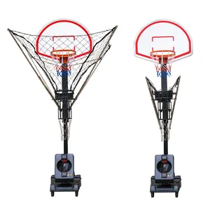 Uzaktan kumanda basketbol makinesi mahkeme ekipmanları yüksekliği ayarlanabilir basketbol atış makinesi