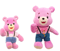 Peluches personnalisées de haute qualité, super douces, en forme de chat, avec rembourrage en coton PP, broderies et accessoires en maille lavée