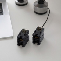 JISJACK Buchse USB zu RJ45 Buchse Stecker Kabel adapter mit Ethernet RJ45 Anschluss 8-Port 8-Core ROHS zertifiziert
