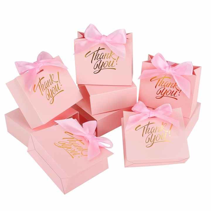 8 X Red Gift Bags With Ribbon Gift Bag With Handles 8 Pieces 21 X 31 X 12 Cm Large Gift Bags For Christmas, Birthday, Wedding Birthday - View #4