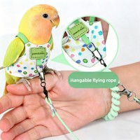 Parrot Pee-Pants, sac absorbant pour déjections d'oiseaux, jetable, en polycoton, design en V, bavoir mignon pour oiseaux