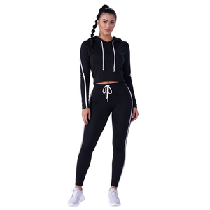 Conjuntos Deportivos para Mujer al por Mayor, Personalizados, Transpirables, Tallas Grandes, Conjuntos de Top de Manga Larga y Pantalones Deportivos para Gimnasio y Fitness - Product Image 1