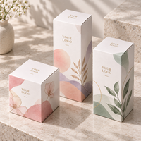 Boîte en carton blanc personnalisée, boîte pliante en carton ivoire pour emballages cadeaux, cosmétiques