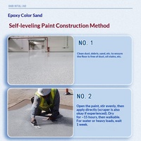 Sable naturel de couleur époxy Revêtement à écoulement autonivelant Peinture pour sol pour carreaux de céramique Marbre Surface