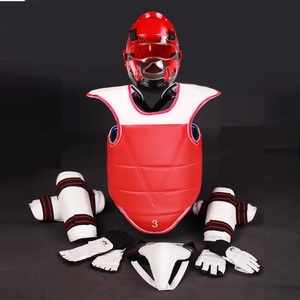 Set Completo de Equipo de Protección para <span class=keywords><strong>Taekwondo</strong></span> y Artes Marciales con <span class=keywords><strong>Casco</strong></span>, Careta y Protector Corporal - Product Image 1