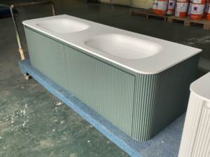 European <strong>Style</strong> Modern <strong>Bathroom</strong> Vanity Cabinet with Sinks Import Sink Included - Product Image 6