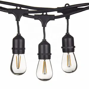 S14 2w edison filamento lâmpada 240v led corda de diferentes tipos de luzes de natal ou luzes de cortina