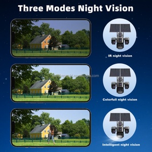 20MP 4lens Solar 4g/Wifi Sim Card <b>Camera</b> AI Human Tracking Two-Way Audio Home Wireless Security Surveillance Solar Cctv Cameras - Product Image 5