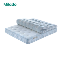Lit de soutien orthopédique de luxe King Size Ressorts de poche indépendants Tissu de confort respirant pour chambre à coucher Hôpital pour hôtels