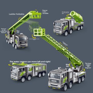 Modellino Statico di Camion Escavatore in Plastica <span class=keywords><strong>Scala</strong></span> <span class=keywords><strong>1</strong></span>:50, Veicolo da Costruzione in PVC, Giocattoli Die-cast, Regali per Bambini - Product Image 4