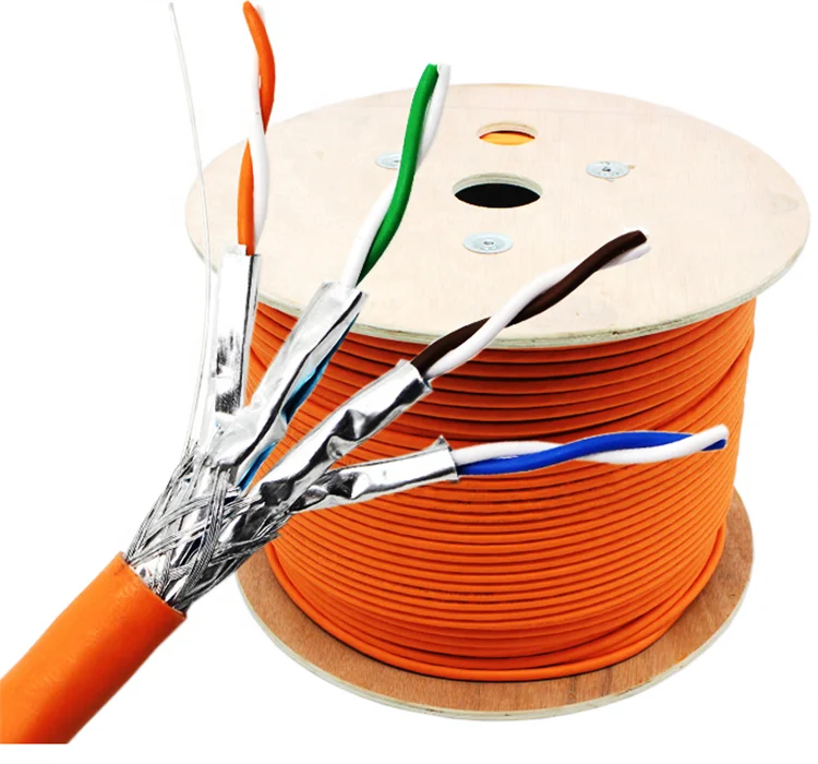 High Speed Best Price <strong>Shielded</strong> <strong>Twisted</strong> <strong>Pair</strong> Network <strong>Cable</strong> Cat7 SSTP Lan Network <strong>Cable</strong> with 305m 4 <strong>Pair</strong> 8 <strong>Core</strong>