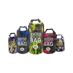 Sac étanche 5L 10L 15L 20L 30L camouflage PVC pour activités de plein air, plongée, alpinisme, sac à dos pliable léger à bandoulière - Product Image 1