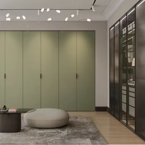 Armoire intégrée de luxe personnalisable avec étagères réglables, solution de rangement de luxe gain de place - Product Image 1