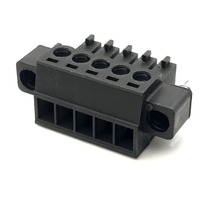 Bloque de Terminales AOSI 15EDGKM, Conector Recto de 3.81mm, 2-3-4-16P, 300V 8A, Piezas Electrónicas, Enchufable, PCB, Negro