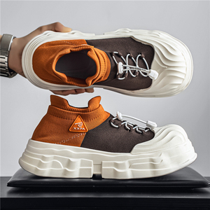 Nouvelle Arrivée 2026 : Chaussures Derby à lacets en PU, à bout large, pour l'automne et l'hiver, résistantes à l'usure, à semelle épaisse, décontractées, rehaussantes - Product Image 3