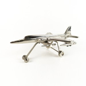 Poids de papier en aluminium d'avion volant de bureau pour la promotion - Product Image 1