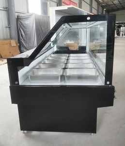 Vitrine réfrigérée pour charcuterie avec porte en <span class=keywords><strong>verre</strong></span>, réfrigérateur avec plateau - Product Image 6