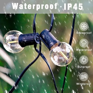 110V/220V Ngoài Trời Chuỗi Đèn LED <span class=keywords><strong>G40</strong></span> Festoon Vòng Hoa Đèn Đám Cưới Đường Phố Cắm Trại Vườn Đảng Giáng Sinh Trang Trí Đèn - Product Image 4