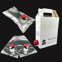 Bolsa Doypack Personalizable de Material de Grado Alimenticio (BIB Bag Box) con Cierre de Cremallera, Boquilla Sellable, Asa y Resistente al Agua para Cerveza y Agua Mineral