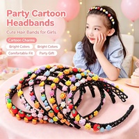 Accessoire capillaire populaire pour bébés filles et enfants, avec perle acrylique de 12 cm, motif 'Sweet' et breloques variées, à maintien sûr, idéal pour les sorties au parc et les occasions décontractées en extérieur