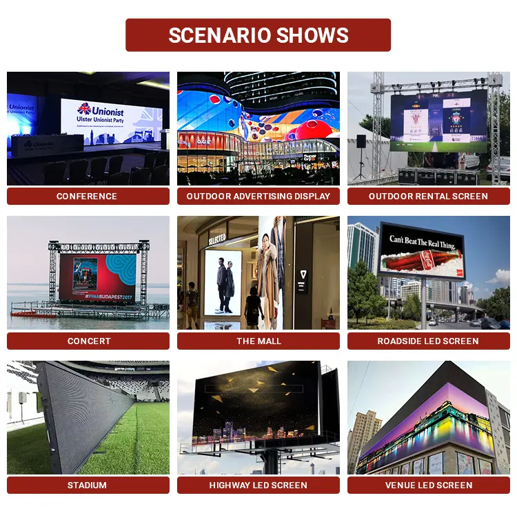 Noleggio Led Display Indoor Outdoor Full Color Ledwall P3.9 P3.91 Led Video Wall 500x500mm schermi in alluminio pressofuso