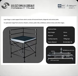 Scène <span class=keywords><strong>de</strong></span> type Layher améliorée avec plateforme universelle à coins coupés, compatible avec toutes les séries <span class=keywords><strong>de</strong></span> scènes pour <span class=keywords><strong>la</strong></span> <span class=keywords><strong>location</strong></span> événementielle - Product Image 4