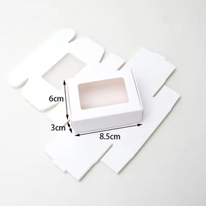 Tùy chỉnh thân thiện với môi cao cấp Kraft hộp giấy hiển thị cửa sổ <span class=keywords><strong>Macaron</strong></span> Snack đóng gói container Mochi tráng miệng bánh nướng Quà Tặng - Product Image 4