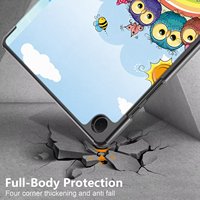 Étui à trois volets pour Samsung Galaxy Tab A9Plus A11Plus, support multi-angles, 11 pouces, étui intelligent pour tablette en cuir PU