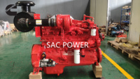 Moteur diesel Cummins NTA855 NTA855-P500 à démarrage électrique, refroidi par eau, 373 kW, 1800 tr/min, pompe à eau, pompe incendie