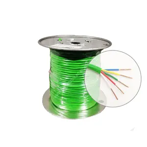 green 18/4 thermostat wire soild bare copper pvc jacket thermostat wire for hvac