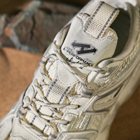 Chaussures de sport décontractées de luxe pour hommes, style streetwear rétro vintage, effet usé, avec coussin d'air, confortables et tendance