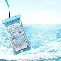 Étui de téléphone étanche en PVC, compatible écran tactile, universel, anti-poussière, à suspendre au cou, avec logo personnalisé