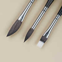 Pinceau professionnel multi-usages Artsecret pour aquarelle, huile et peinture acrylique, avec manche en bois