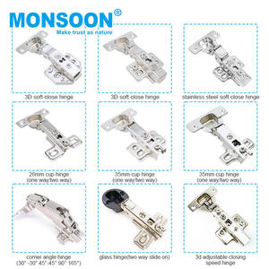 Charnière hydraulique 3D personnalisée 35 mm à fermeture amortie, charnières réglables à 105 degrés pour armoires de cuisine, meubles, placards, charnière 3D - Product Image 4