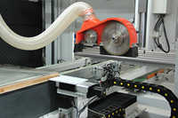 Nouvelle fraiseuse CNC automatique robuste à 4 axes, châssis entièrement soudé en acier, moteur PLC 43KW, ATC, roulement unique pour le travail du bois, NC Studio Gear